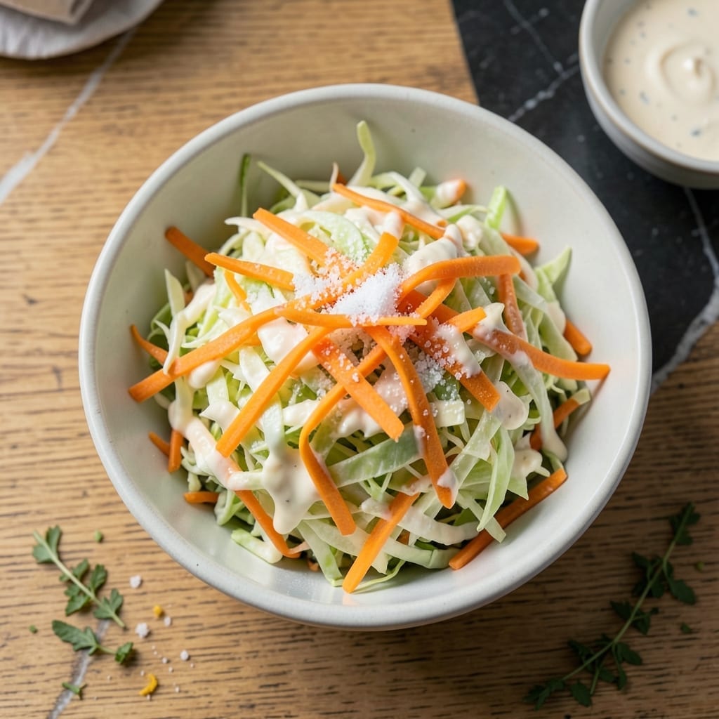 Recipe For Basic Coleslaw: Crunchy Tang with Classic Creaminess