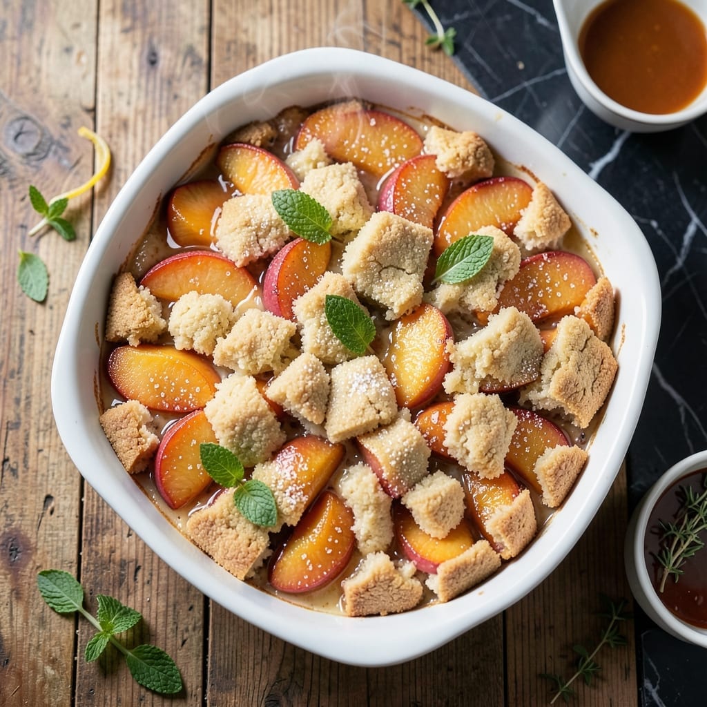 Peach Cobbler Recipe Food Wishes: Buttery Biscuit Topping Over Summer Peaches