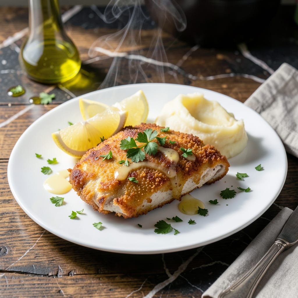 Austrian Chicken Recipe Schnitzel: Thin Crispy Cutlets With Golden Breadcrumbs Austrian Chicken Recipe Schnitzel: Thin Crispy Cutlets With Golden Breadcrumbs