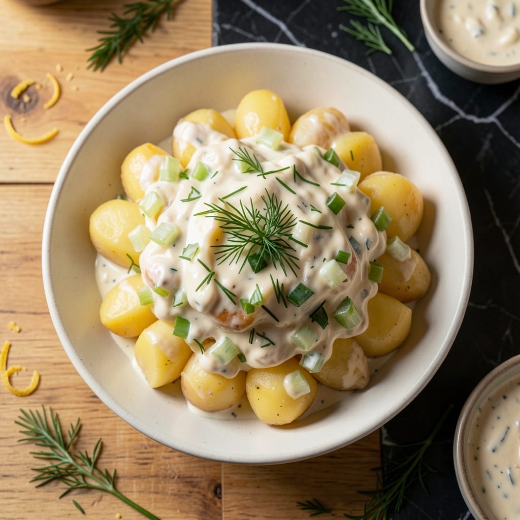 Potato Salad Recipe No Vinegar: Creamy Comfort With a Mild Twist Potato Salad Recipe No Vinegar: Creamy Comfort With a Mild Twist