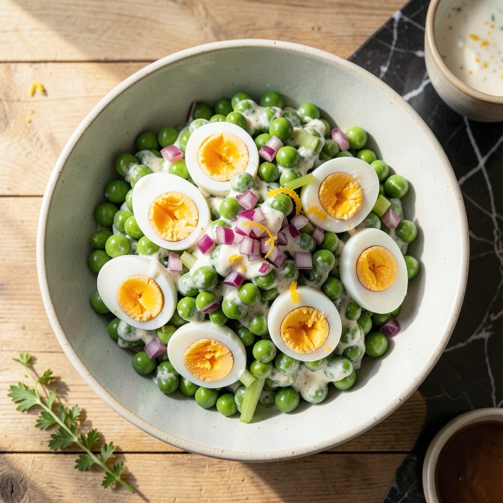 Pea Salad Recipe With Boiled Eggs: Classic Creamy Picnic Side