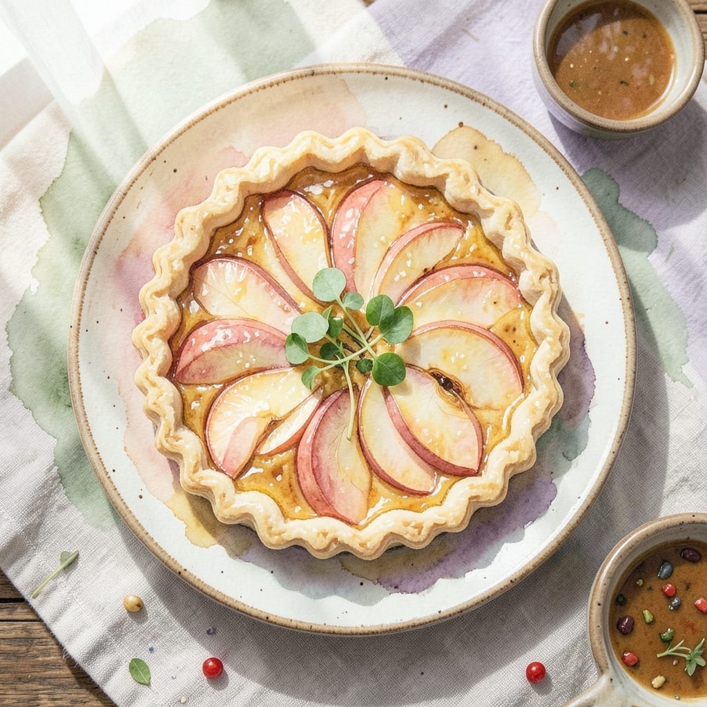 Recipe For Apple Tart Using Shortcrust Pastry: Golden Lattice Over Cinnamon Apples Recipe For Apple Tart Using Shortcrust Pastry: Golden Lattice Over Cinnamon Apples