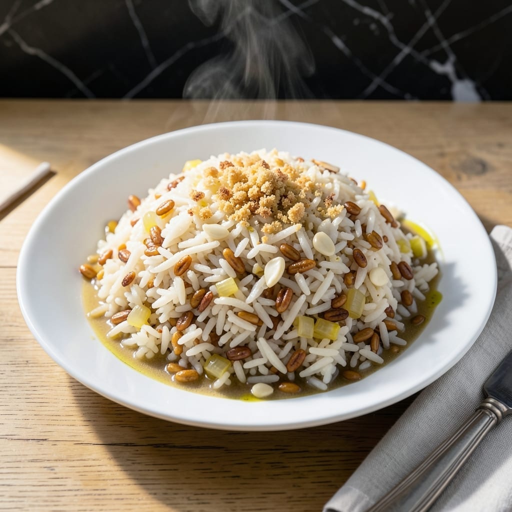 Ina Garten Rice Pilaf Recipe: Toasted Orzo and Aromatic Herb Infusion Ina Garten Rice Pilaf Recipe: Toasted Orzo and Aromatic Herb Infusion