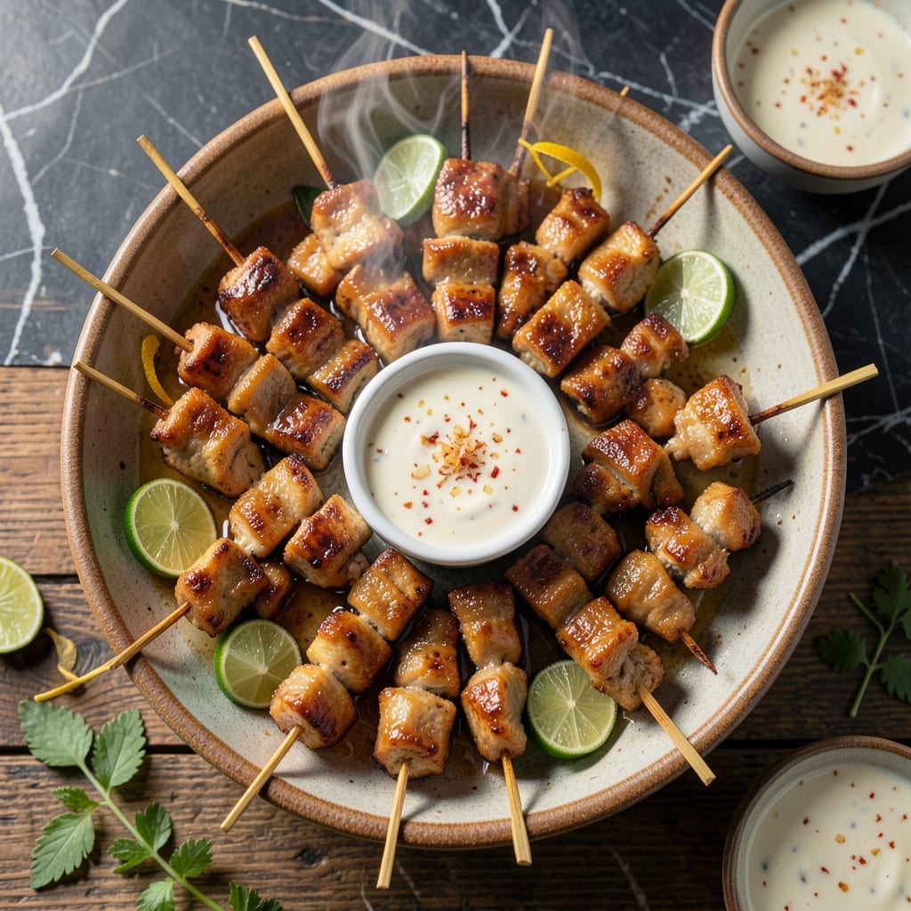 Pork Satay Recipe With Coconut Milk: Skewers of Marinated Perfection Pork Satay Recipe With Coconut Milk: Skewers of Marinated Perfection
