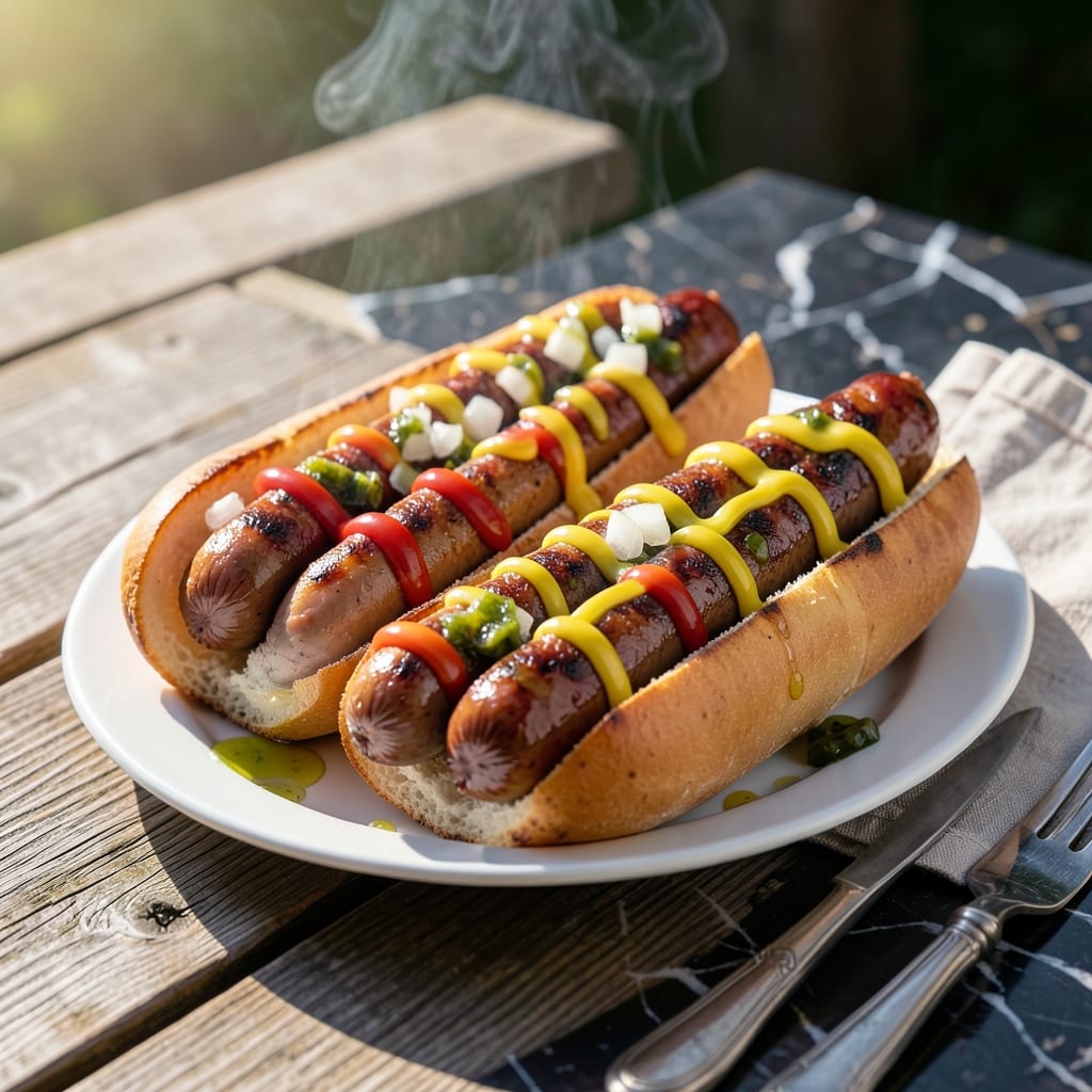 BBQ Hot Dogs Recipe Grill: Smoky Char With Classic Toppings