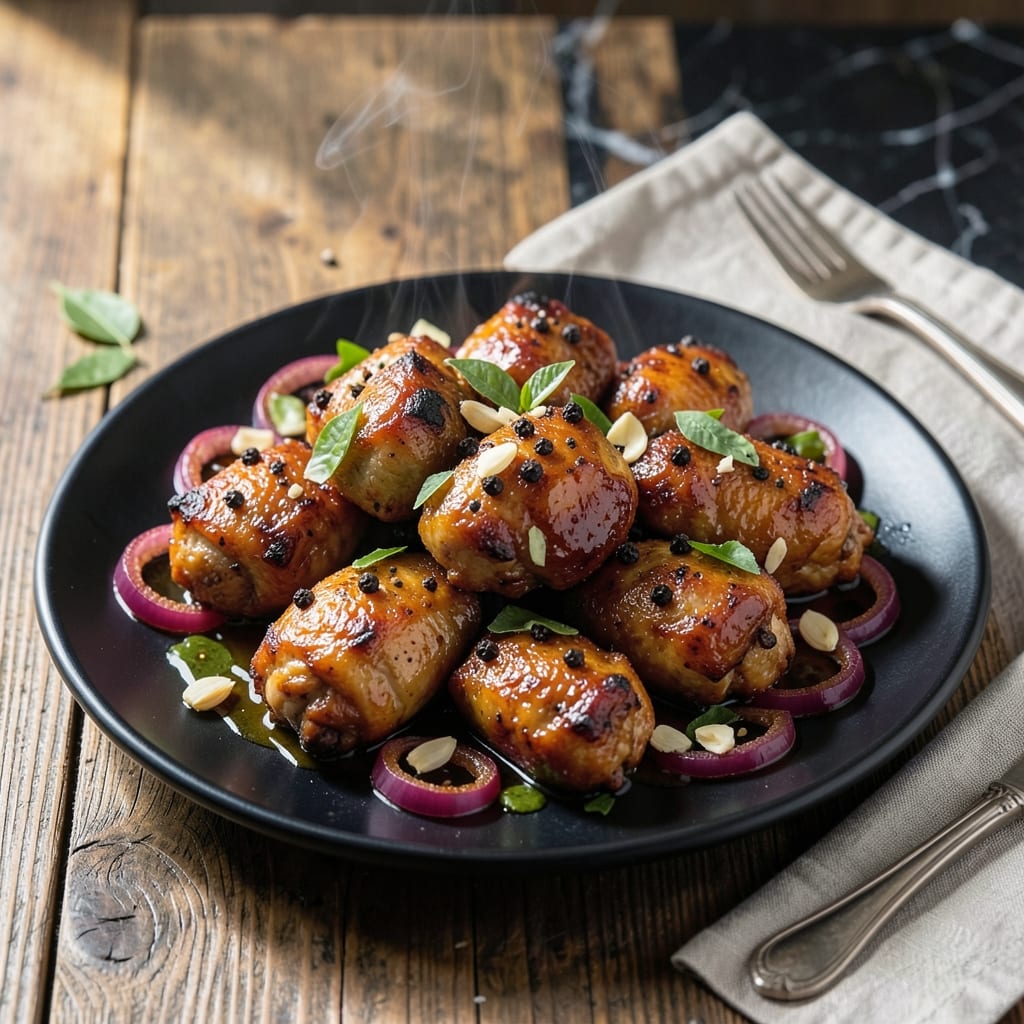 Pepper Chicken Recipe Indian: Spicy Wok-Charred Bites with Aromatic Herbs