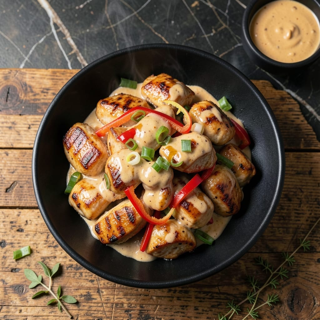 Peanut Chicken Recipe With Peanut Butter: Thai-Inspired Creamy Satay Sauce