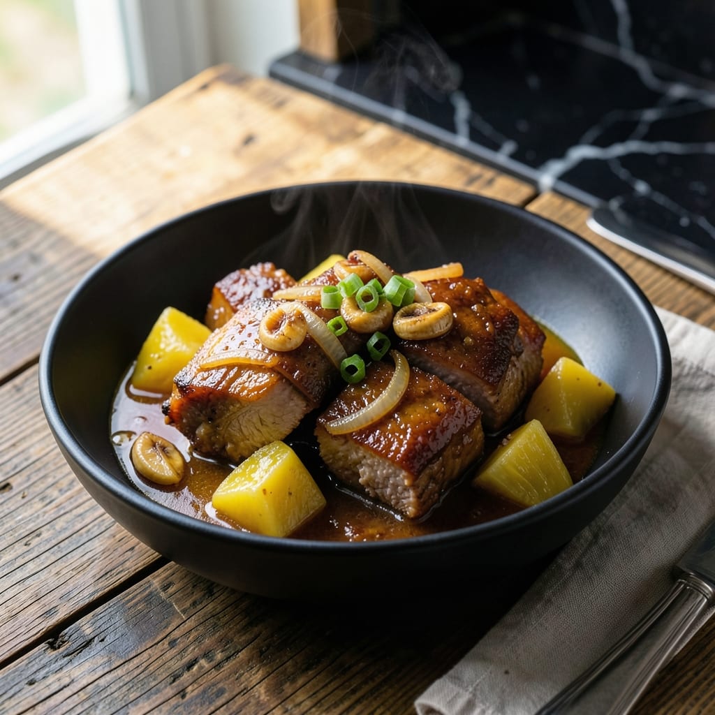 Pork Hamonado Recipe Filipino Style With Pineapple Juice: Sweet and Tangy Braised Pork