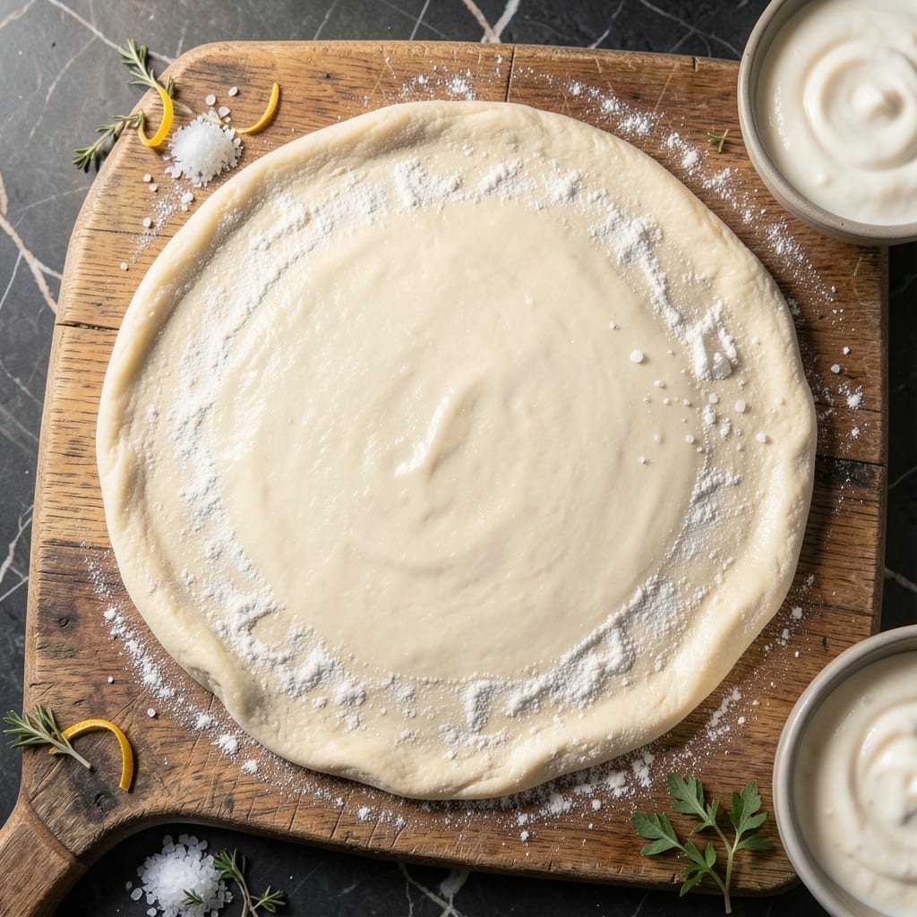 Pizza Dough Recipe Without Yeast and Olive Oil: Quick No-Rise Flatbread Base Pizza Dough Recipe Without Yeast and Olive Oil: Quick No-Rise Flatbread Base
