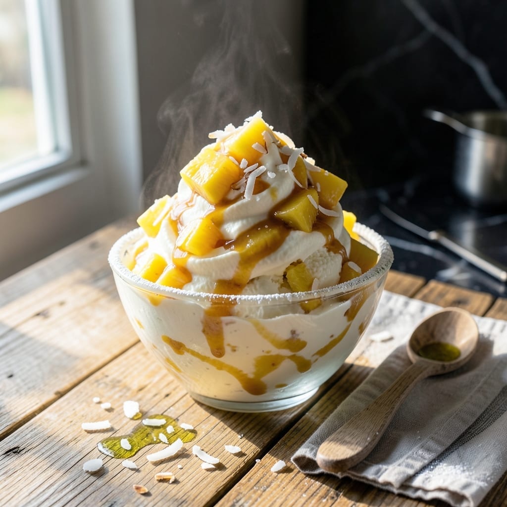 Pina Colada Ice Cream Recipe Ninja Creami: Tropical Creaminess in Minutes