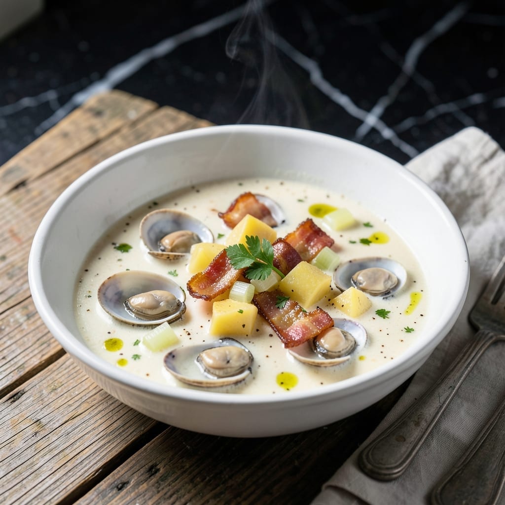 BJ's Clam Chowder Recipe: New England-Style Creamy Bowl