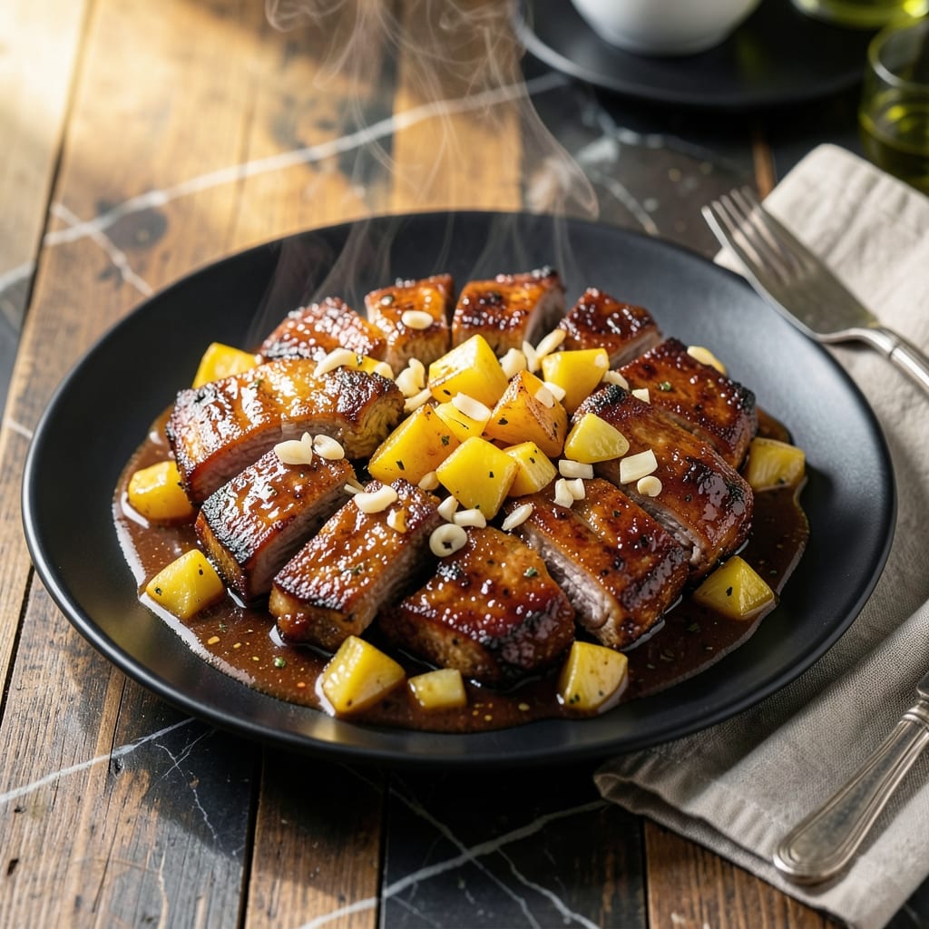 Pork Ribs With Pineapple Recipe Panlasang Pinoy: Filipino Sweet and Tangy Braise Pork Ribs With Pineapple Recipe Panlasang Pinoy: Filipino Sweet and Tangy Braise