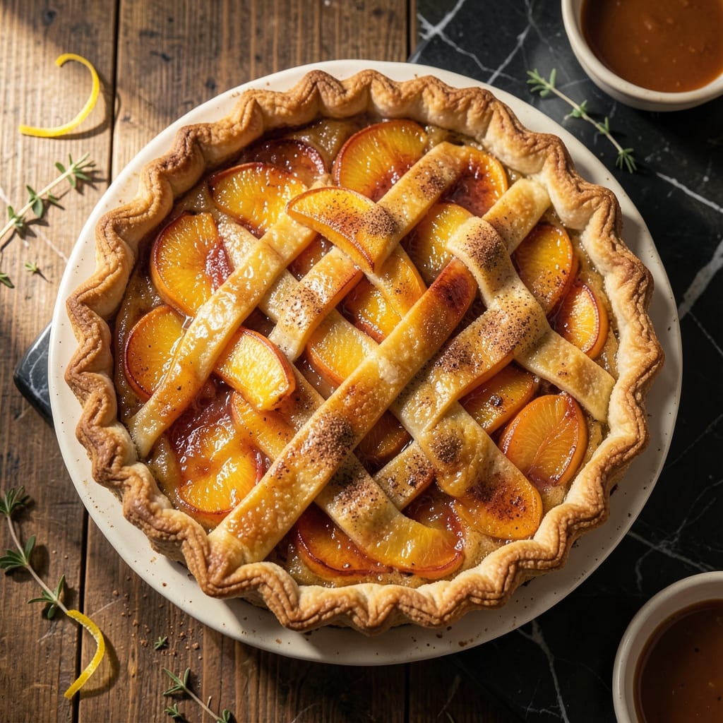 Peach Pie Recipe Using Frozen Peaches: Flaky Crust With Summer Sweetness