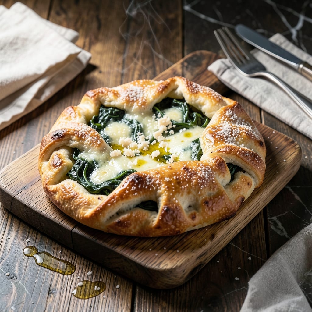 Spinach Calzone Recipe Without Ricotta: Herb-Infused Filling in Golden Crust