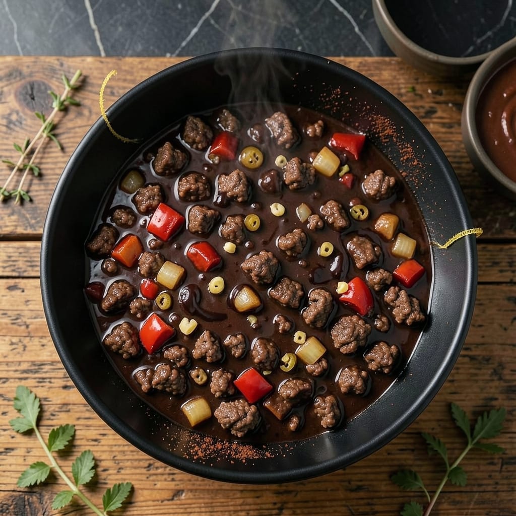 Chili Recipe With Dark Chocolate: Deep and Rich Slow-Cooked Flavor