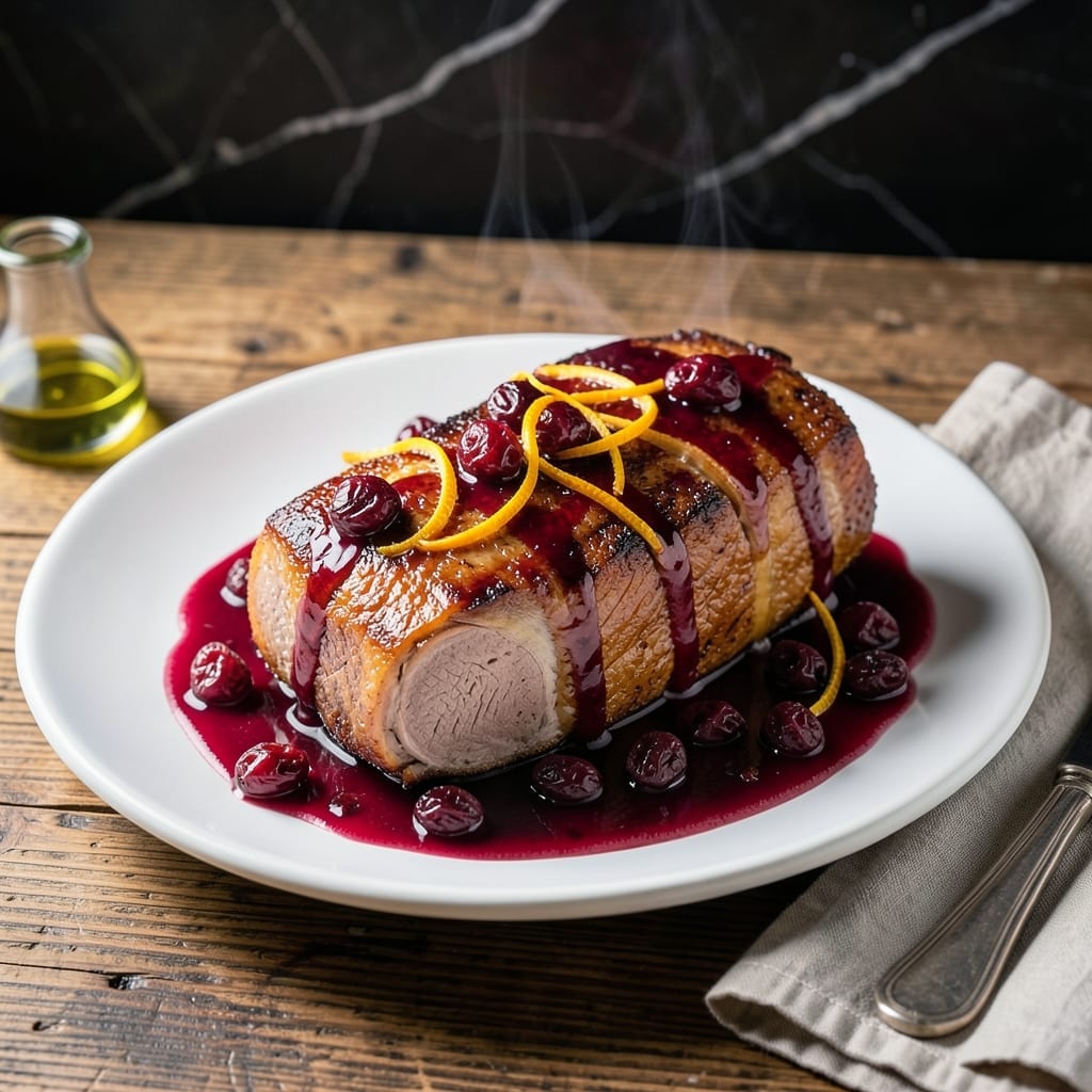 Pork Loin Recipe With Cranberry Glaze: Festive Sweet-Tart Holiday Roast