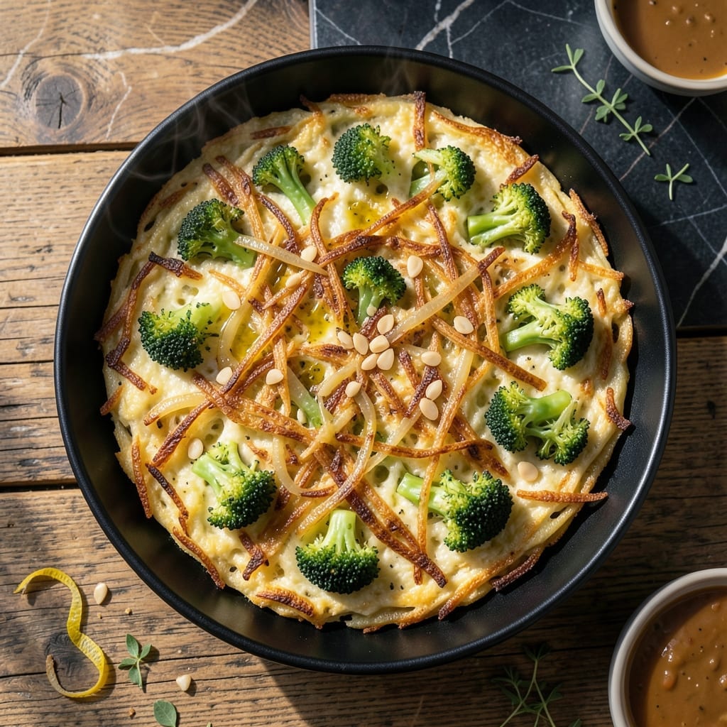 Recipe Using Shredded Potatoes and Broccoli: Crispy Hash With Garden Freshness