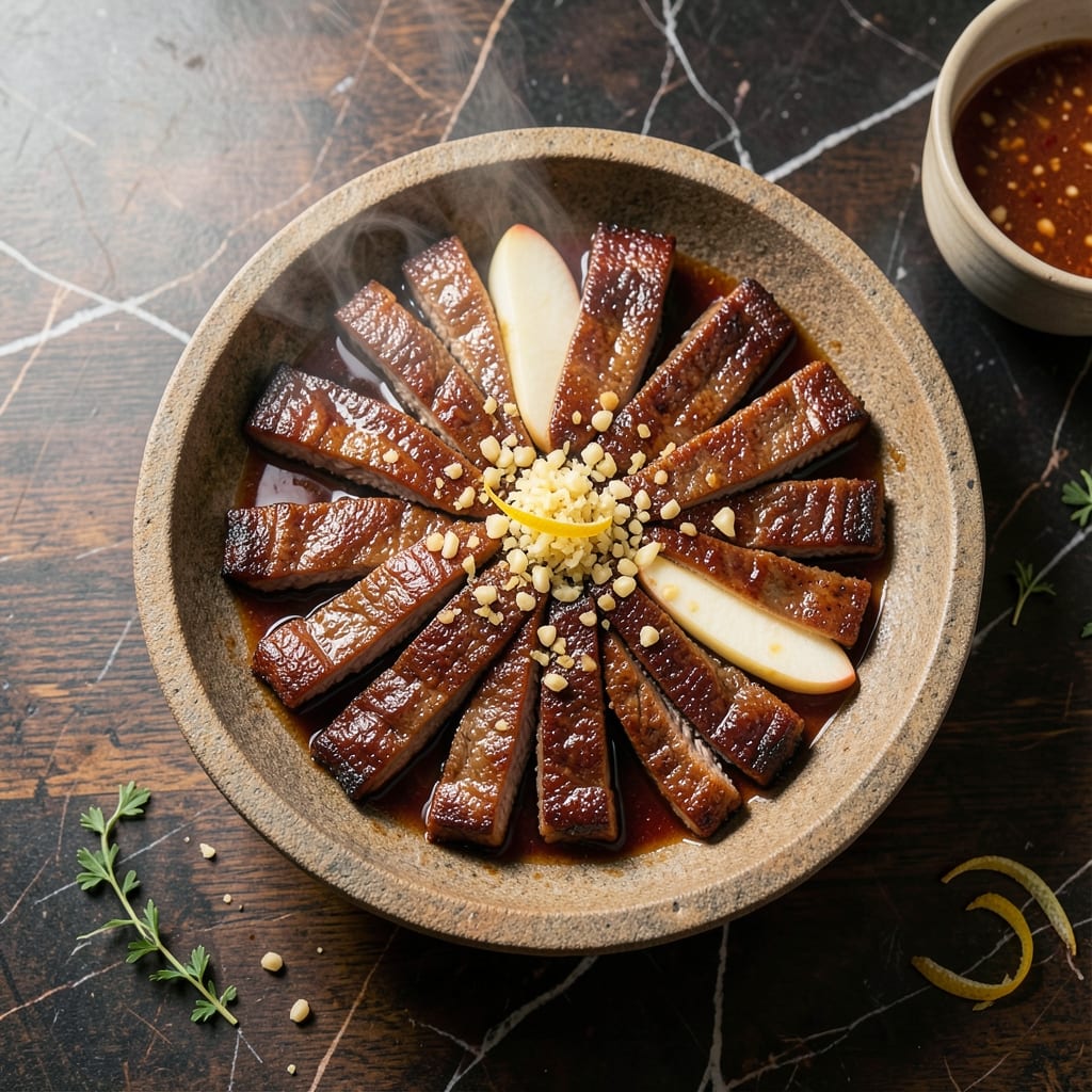 Korean BBQ Recipe Short Ribs: Marinated Galbi With Sweet Soy Glaze Korean BBQ Recipe Short Ribs: Marinated Galbi With Sweet Soy Glaze