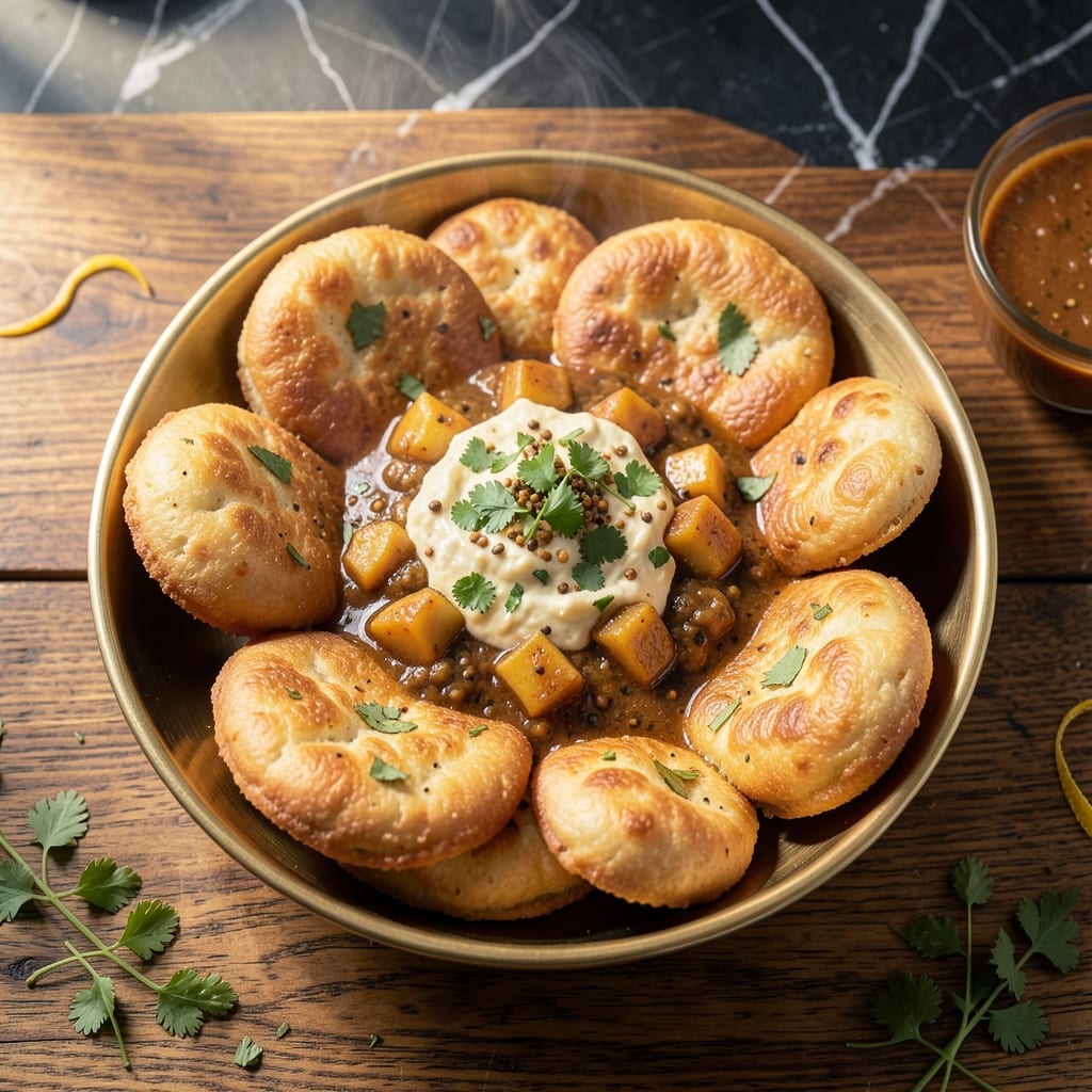 Poori Potato Masala Recipe in Tamil: South Indian Street Food Classic Poori Potato Masala Recipe in Tamil: South Indian Street Food Classic