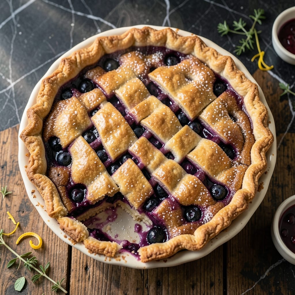 Blueberry Pie Recipe With Pie Filling: Bursting Berries in Buttery Flakiness