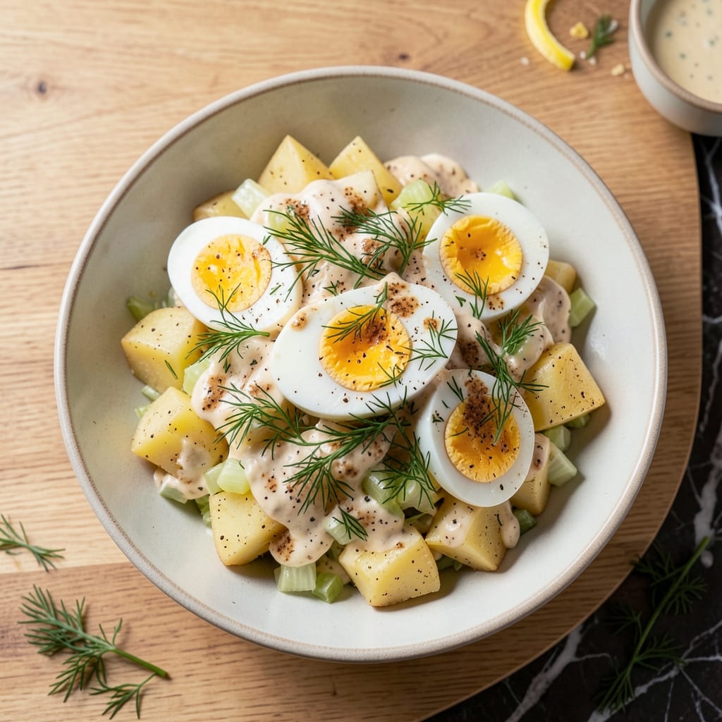 Potato Salad Recipe Without Onions: Creamy Dill and Egg Delight