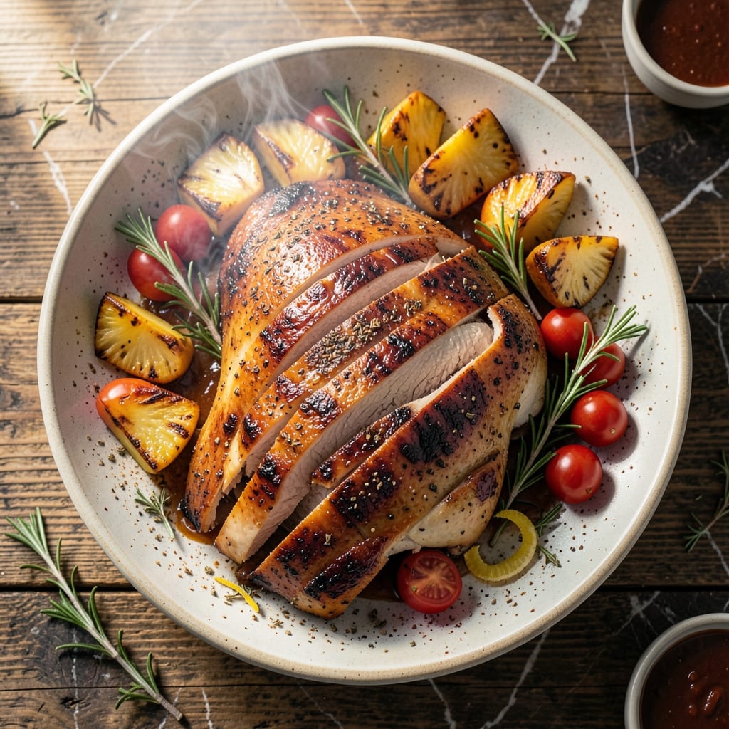 BBQ Turkey Breast Recipe Grill: Smoked Paprika and Herb Crust BBQ Turkey Breast Recipe Grill: Smoked Paprika and Herb Crust
