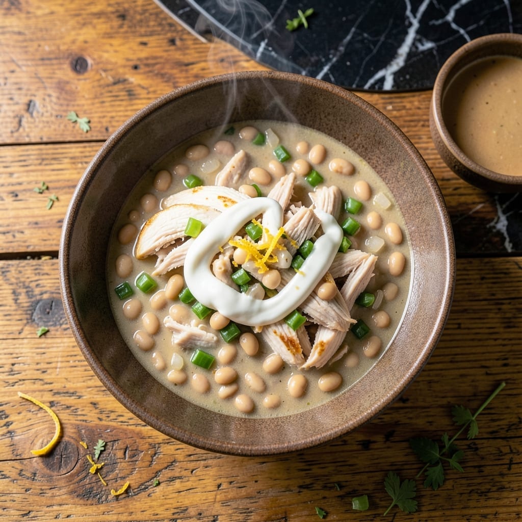 White Chicken Chili Recipe With Cream Cheese: Velvety Texture With a Kick White Chicken Chili Recipe With Cream Cheese: Velvety Texture With a Kick