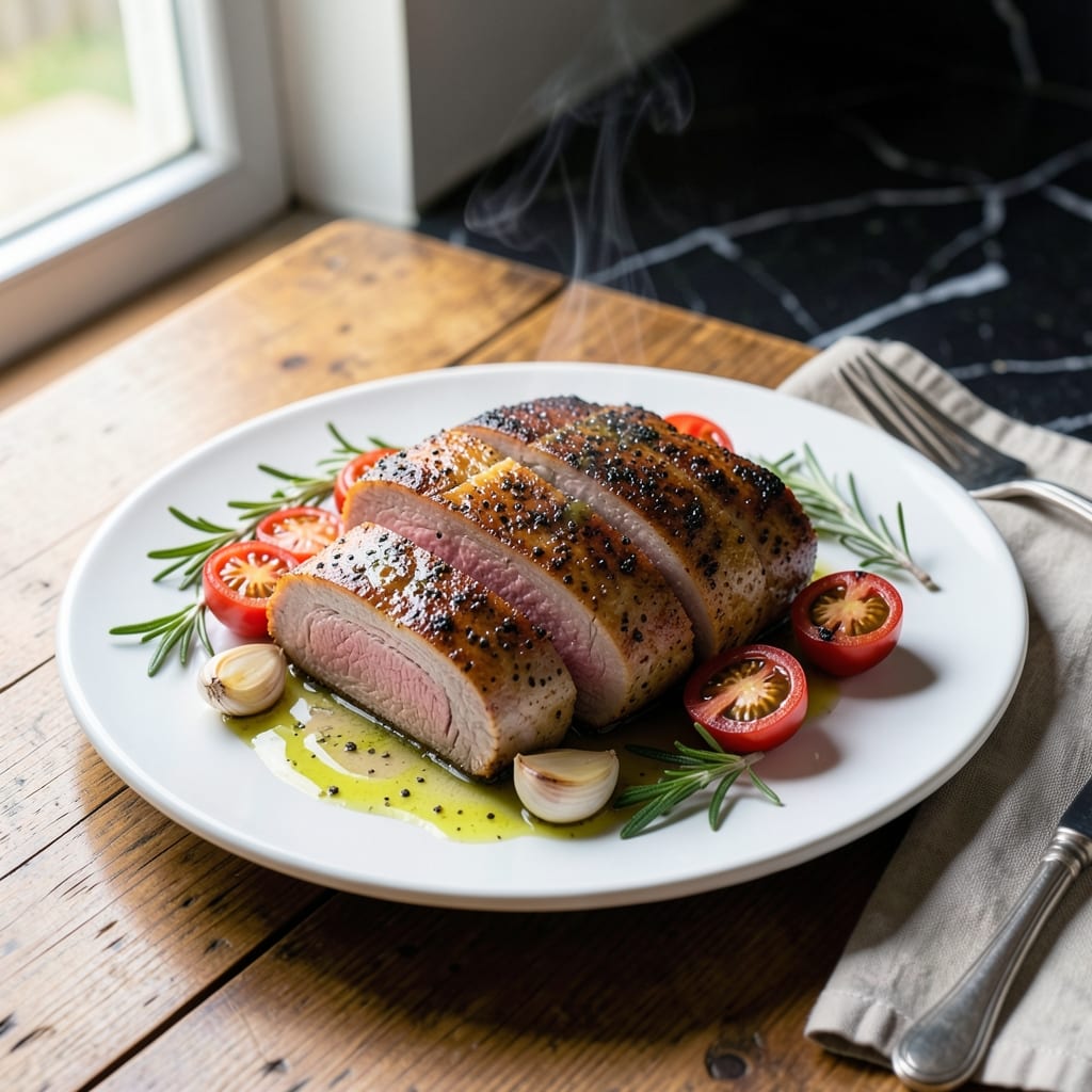 Bobby Flay's Pork Tenderloin Recipe: Garlic-Rosemary Infused Succulence