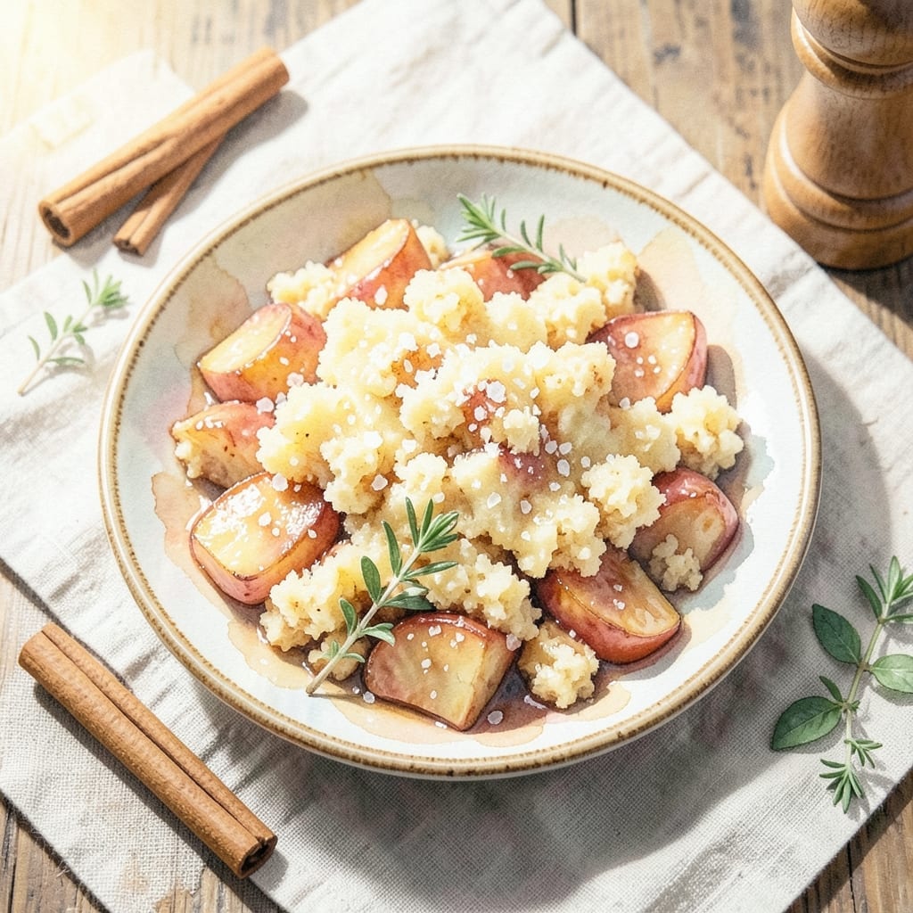 Apple Crumble Recipe No Oats No Brown Sugar: Buttery Flour Crunch Over Spiced Apples Apple Crumble Recipe No Oats No Brown Sugar: Buttery Flour Crunch Over Spiced Apples