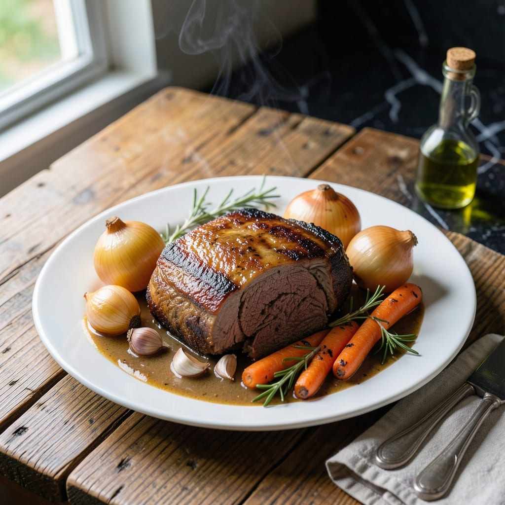 Pot Roast Recipe for 10 People: Slow Cooked Melting Tenderness With Herbed Gravy
