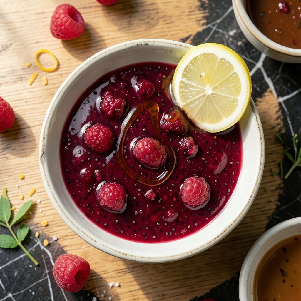 Sugar Free Raspberry Jam Recipe: No Cook Chia Seed Thickened Spread
