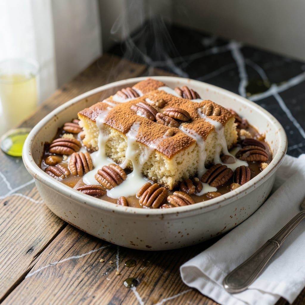 Pecan Dump Cake Recipe With Condensed Milk: Gooey Caramelized Pecan Delight Pecan Dump Cake Recipe With Condensed Milk: Gooey Caramelized Pecan Delight
