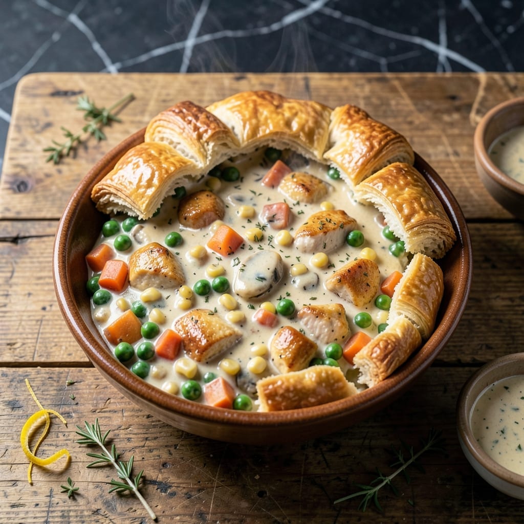 Pot Pie Recipe with Cream of Mushroom Soup: Classic Comfort in One Skillet