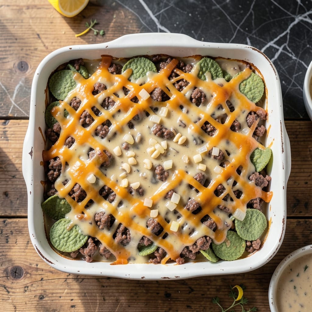 Dorito Casserole Recipe With Cream of Mushroom Soup: Crunchy Layers of Cheesy Comfort