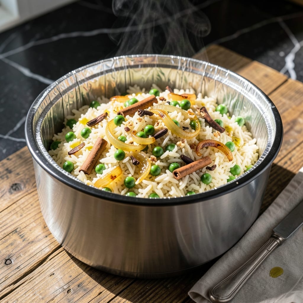 Peas Pulao Recipe Instant Pot: Fragrant One-Pot Rice with Peas
