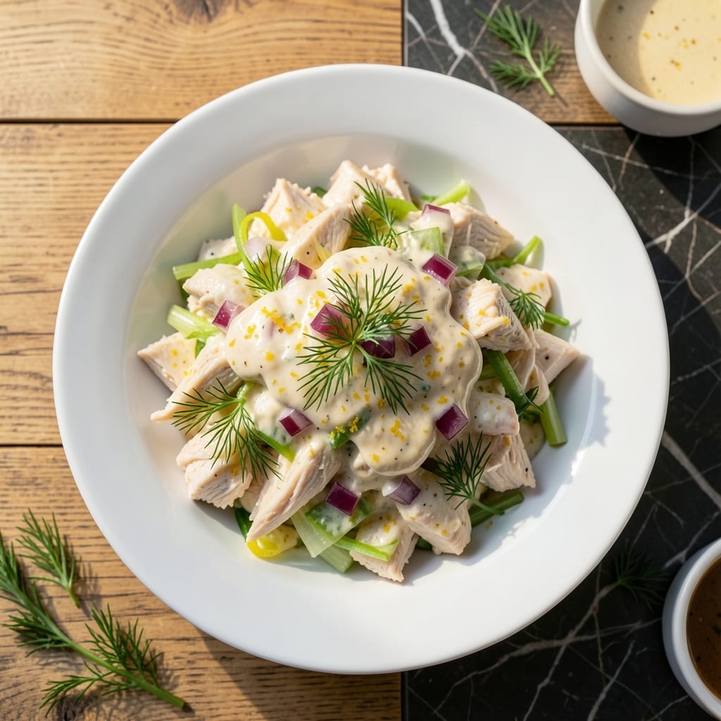 Chicken Salad Recipe With Canned Chicken: Creamy Dill and Celery Crunch