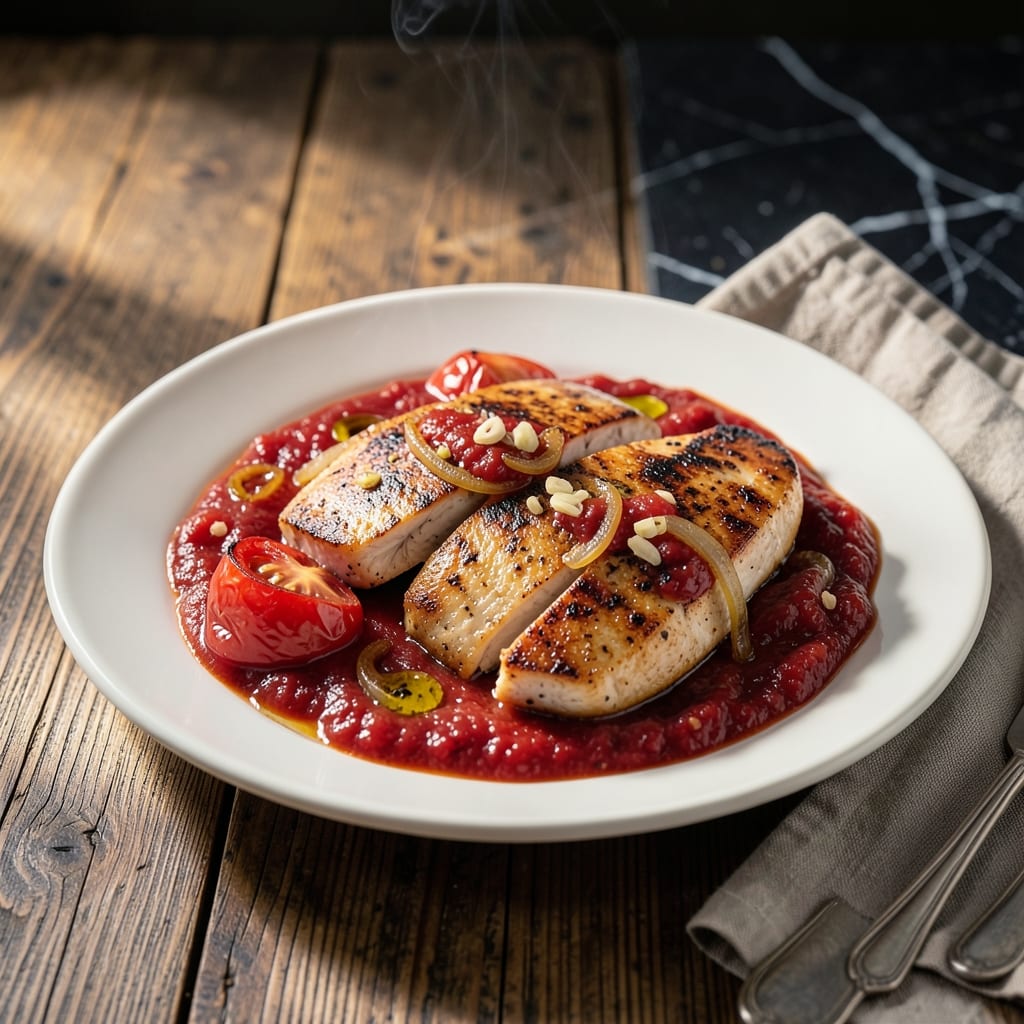 Recipe for Chicken Marinara: Rustic Tomato Sauce Over Tender Chicken