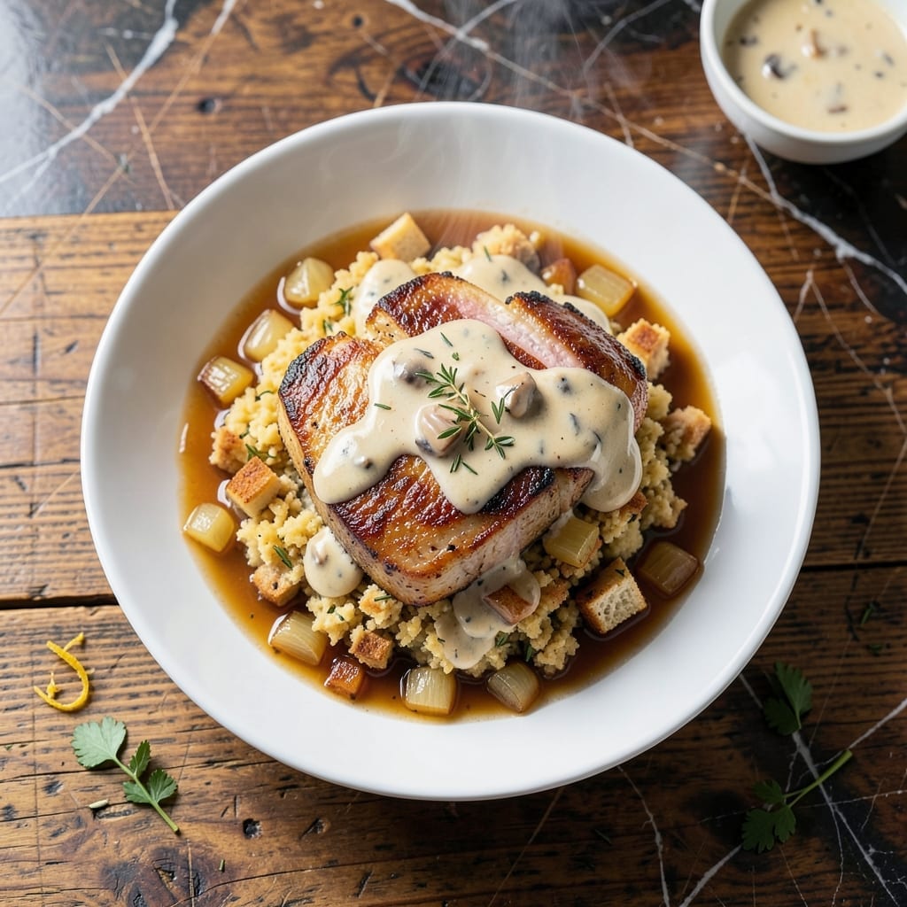 Pork Chop and Stuffing Recipe Campbell's: Classic Comfort With Creamy Sauce