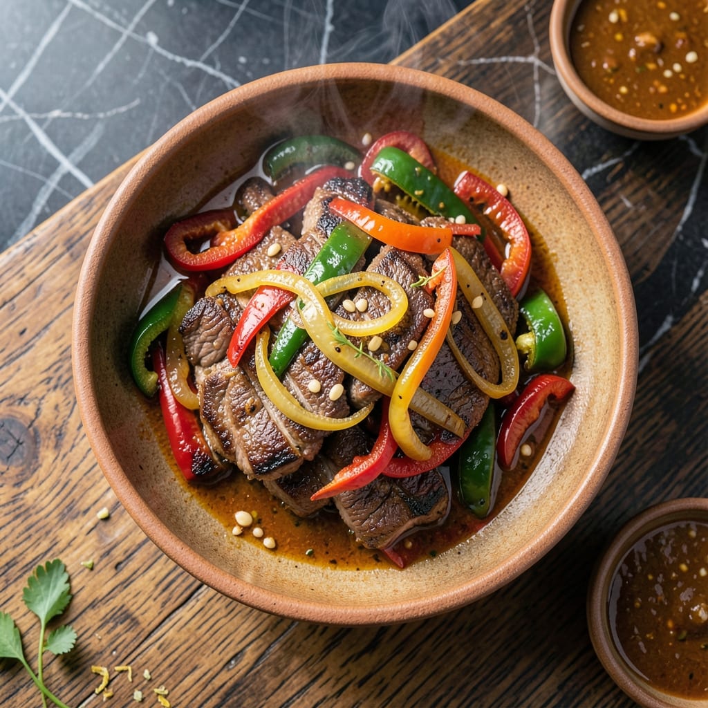Pepper Steak Recipe Puerto Rican Style: Sofrito-Infused Island Flavors