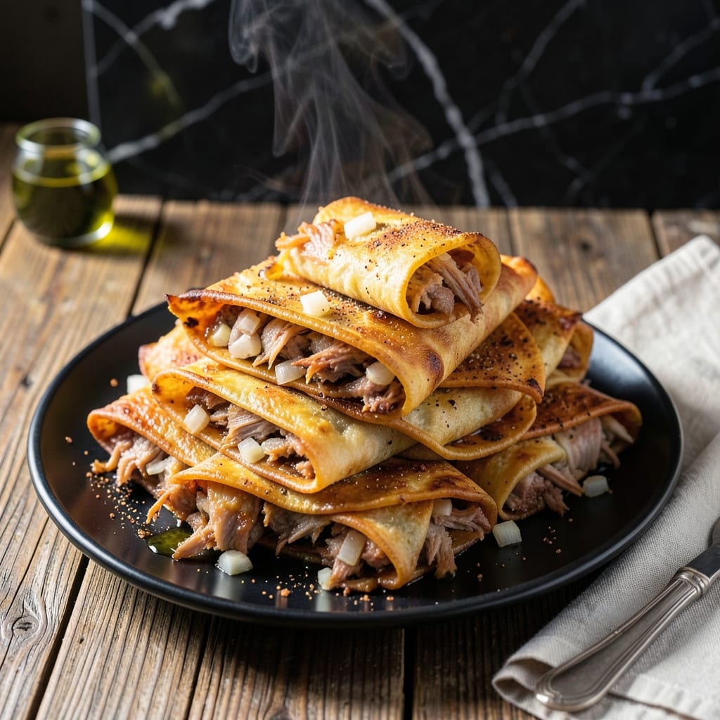 Pork Taquitos Recipe Baked: Crunchy Roll-Ups With Oven-Crisped Perfection