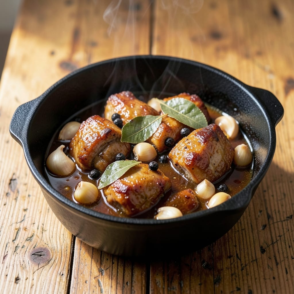 Pork Adobo Recipe Without Marinating: Tangy Vinegar-Braised Pork in One Pot
