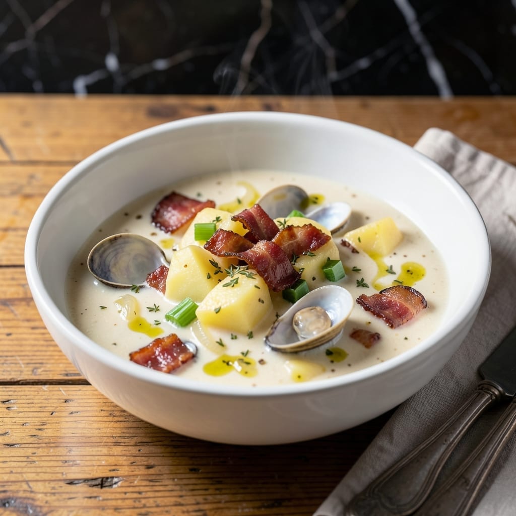 Gordon Ramsay Clam Chowder Recipe: New England-Style Creamy Indulgence Gordon Ramsay Clam Chowder Recipe: New England-Style Creamy Indulgence