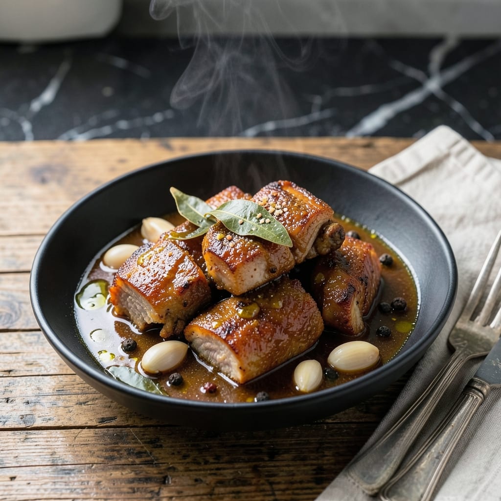 Pork Adobo Recipe With Mama Sita: Filipino Braised Pork in Tangy Soy Sauce Pork Adobo Recipe With Mama Sita: Filipino Braised Pork in Tangy Soy Sauce
