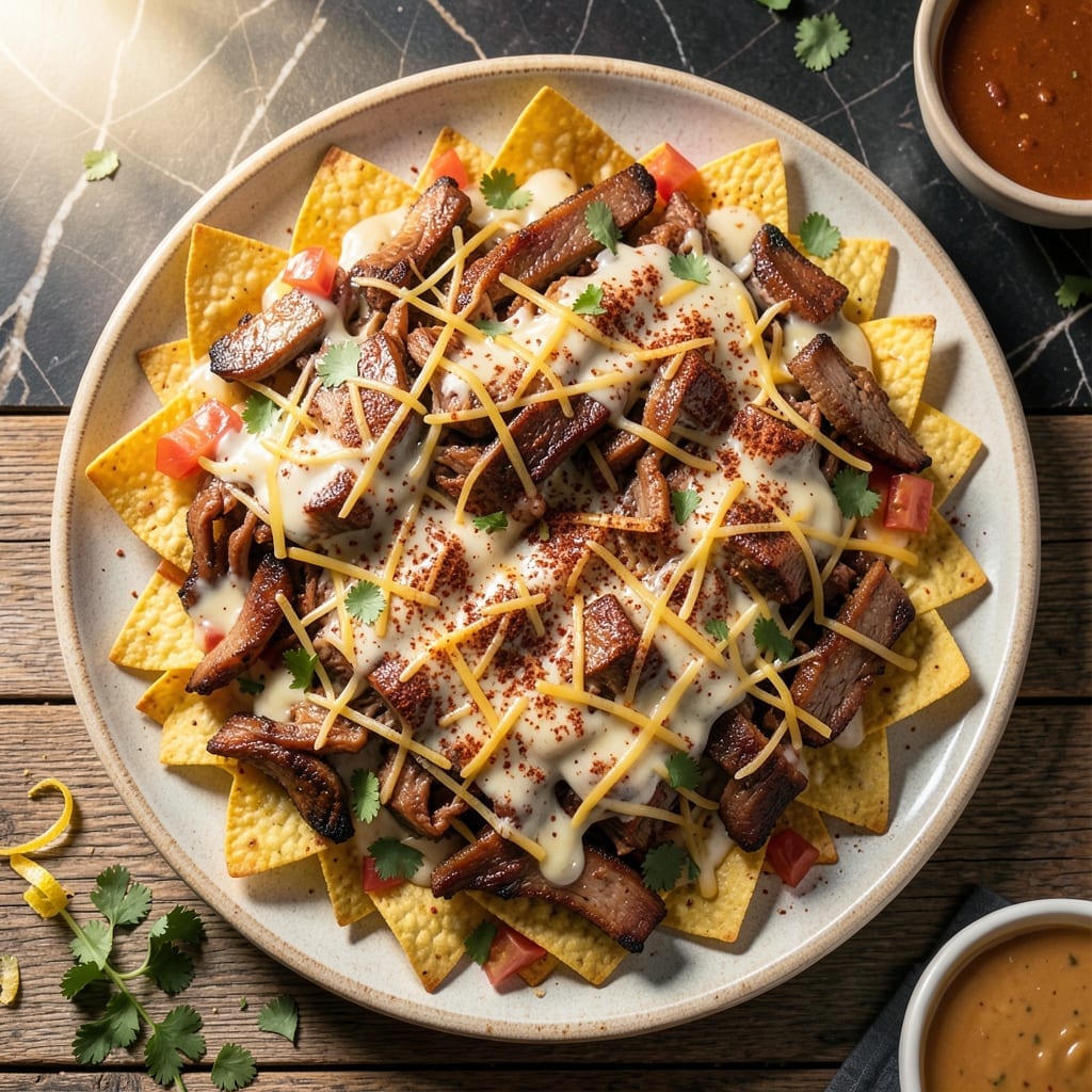 Pork Nachos Recipe Ideas: Loaded With Savory Pork and Cheese Pork Nachos Recipe Ideas: Loaded With Savory Pork and Cheese