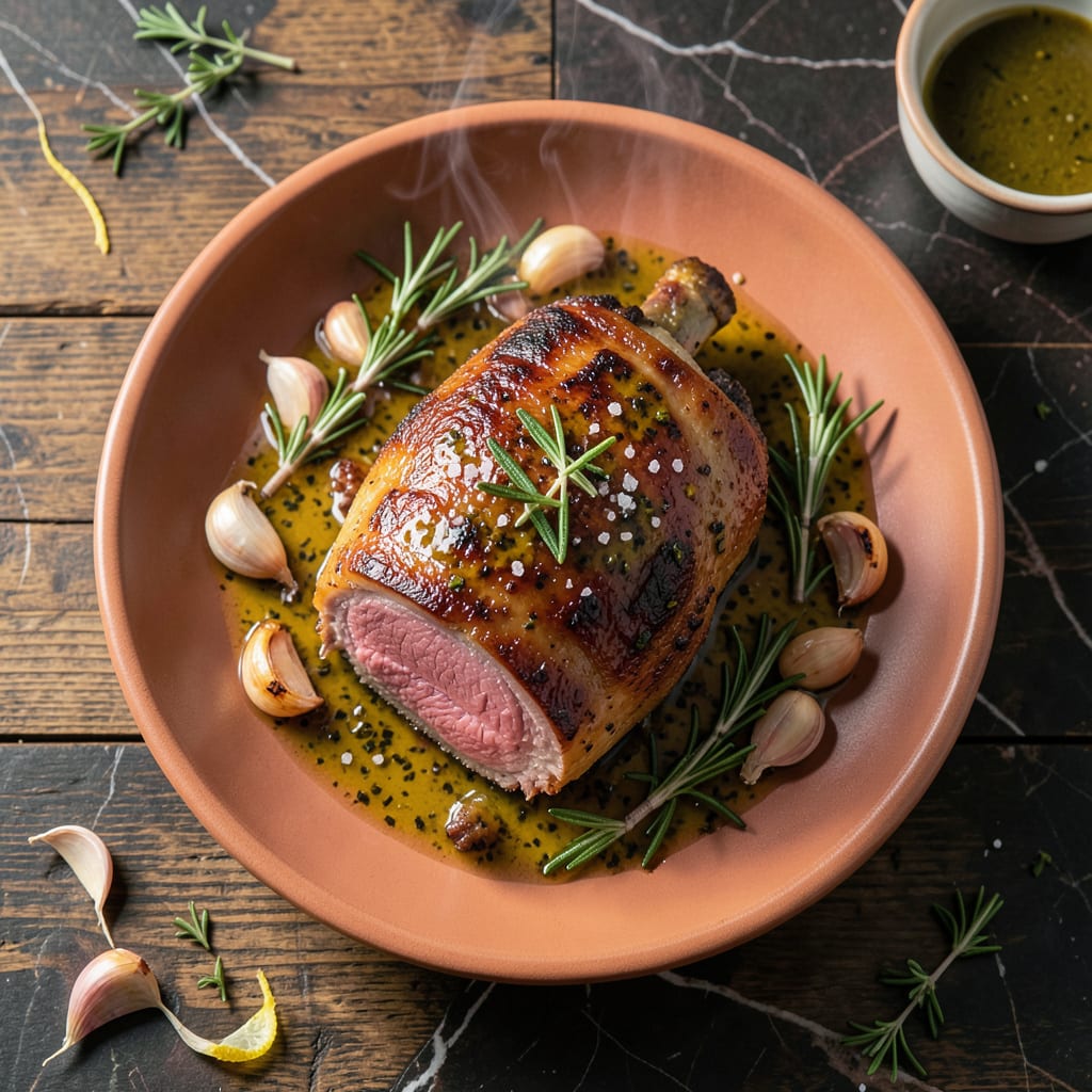 2.5 Lb Boneless Leg Of Lamb Recipe: Rosemary Garlic slow Roast example with annotations
