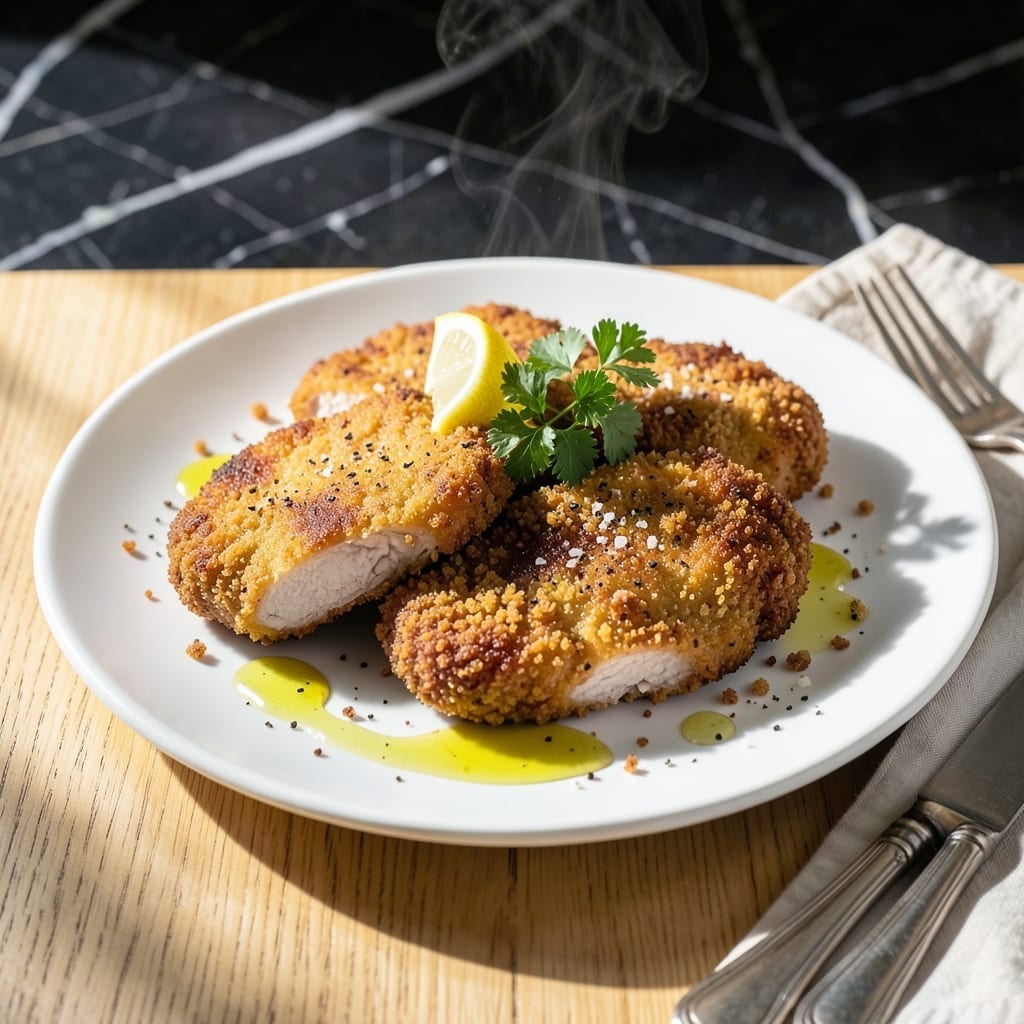 Pork Cutlets Recipe With Panko Bread Crumbs: Golden Crisp Without Deep Frying Pork Cutlets Recipe With Panko Bread Crumbs: Golden Crisp Without Deep Frying