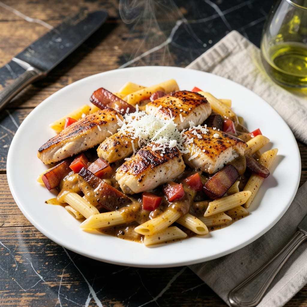 Chicken Pasta Recipe Cajun: Spicy Creole Cream Sauce With Andouille