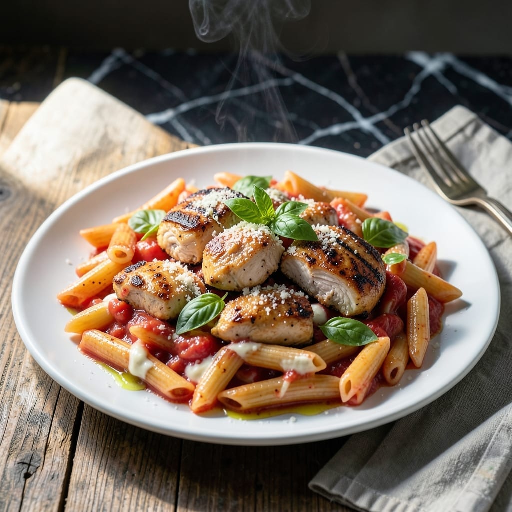 Penne Alla Vodka Recipe with Chicken: Silky Sauce Meets Tender Bites
