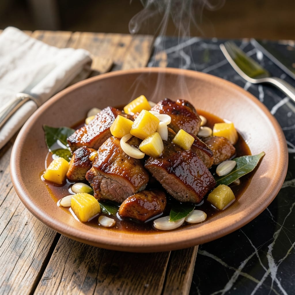 Pork Recipe Pinoy: Slow-Cooked Adobo With Pineapple Sweetness Pork Recipe Pinoy: Slow-Cooked Adobo With Pineapple Sweetness