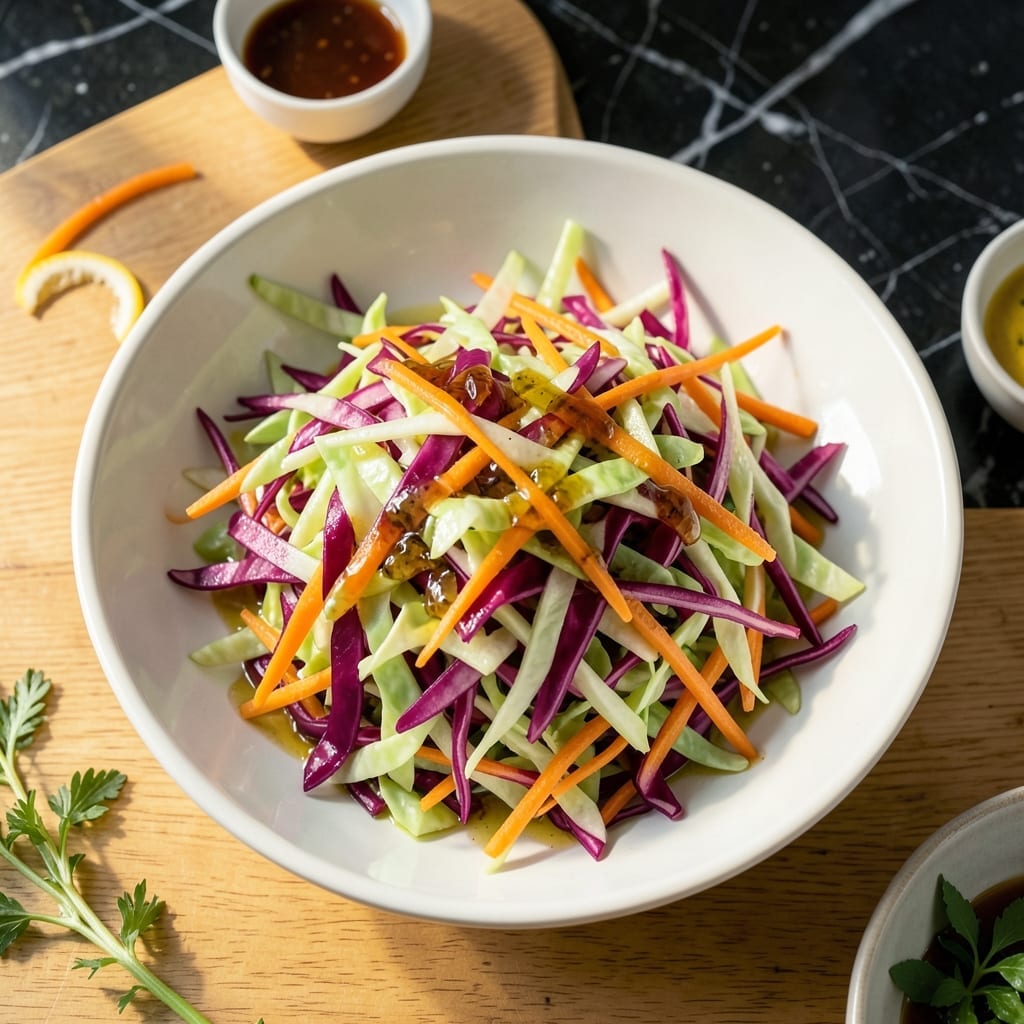 Coleslaw Recipe Without Mayonnaise: Crunchy Cabbage With Zesty Dressing